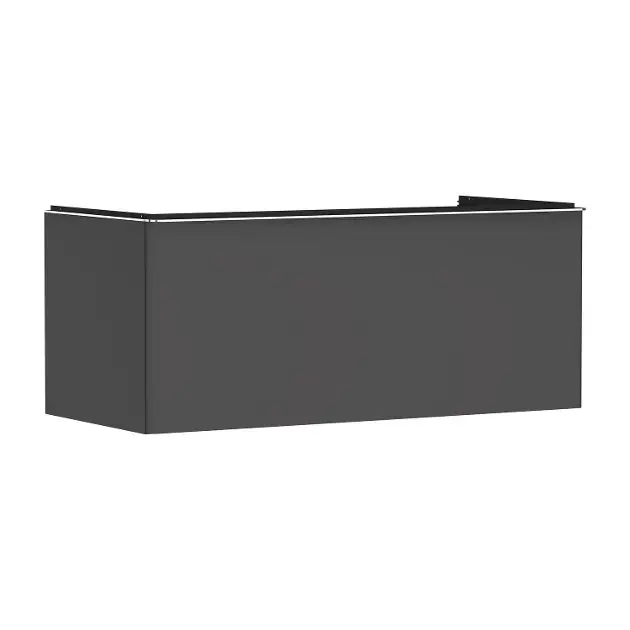 Hansgrohe Xelu Q - Meuble pour lavabo, 50x118x55 cm, 1 tiroir, gris mat/noir mat 54063670