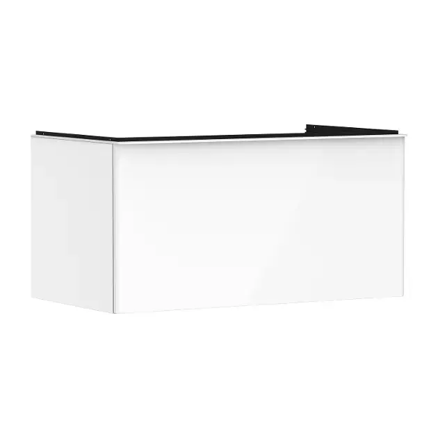 Hansgrohe Xelu Q - Meuble pour lavabo, 50x98x55 cm, 1 tiroir, blanc brillant/blanc mat 54058700