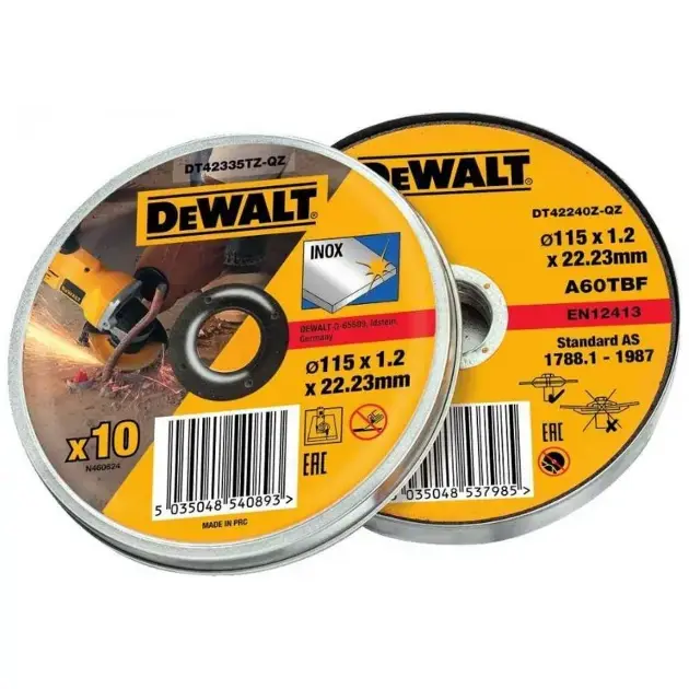 DeWALT - Set lame circulaire pour acier inoxydable 115x22,23 mm, 10 pcs DT42335TZ
