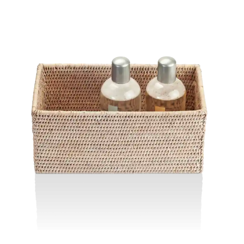 Boîte rectangulaire rotin clair BASKET UTB
