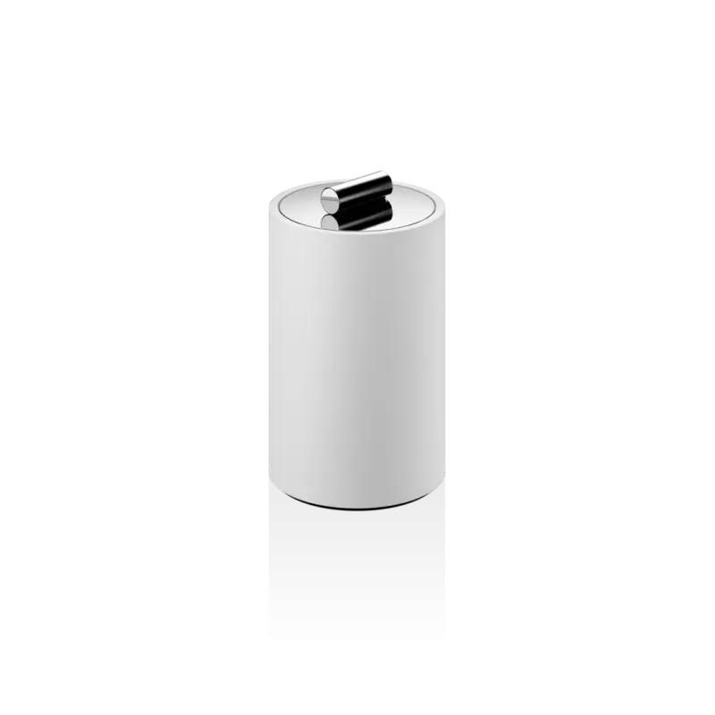 Boîte à coton démaquillant blanche – chrome STONE DMD M
