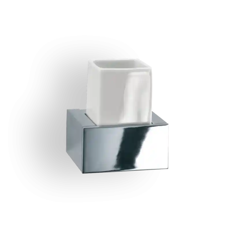 Beker wandmodel BK WMG gepolijste chroom / porselein