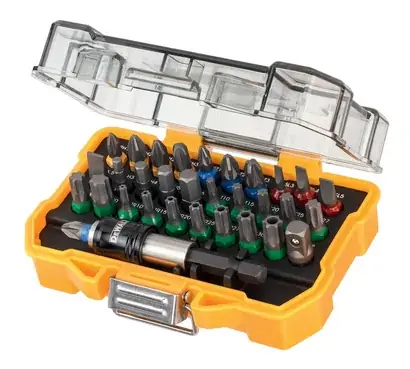 Coffret Dewalt 32 pièces – Embouts de vissage + porte-embouts magnétique