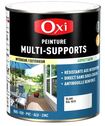 Peinture Multi Supports TOP3+ OXI – Gris Foncé Ral 7000 Satiné – Pot de 2,5L