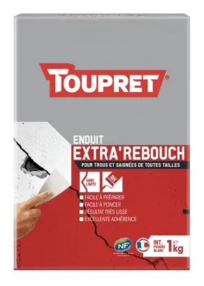 ENDUIT DE REBOUCHAGE EXTRA REBOUCH EN POUDRE EN 1 KG