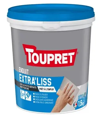 Enduit de Lissage EXTRA&rsquo;LISS en pâte – Seau de 1,5KG