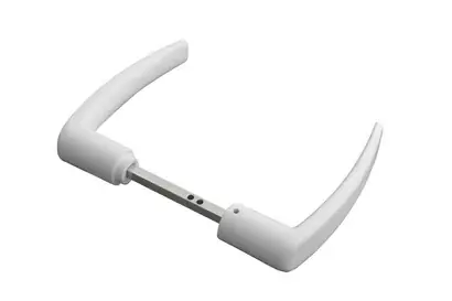 BEQUILLE DOUBLE EPOXY BLANC C6 ET FOURREAU 6 A 7