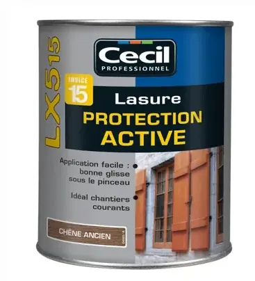 Lasure Protection Active LX515 - Chêne Ancien - Pot de 1L