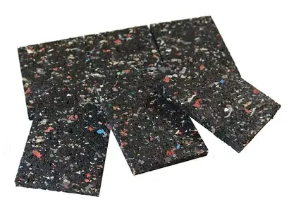 Appui lambourde en caoutchouc  90 x 60 x 8MM lot de 48 – Jouplast
