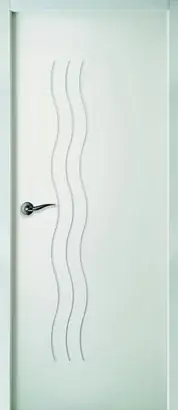 Bloc-porte Thermique CASCADE à recouvrement - Postformé Isolant Climat B - Huisserie Evo+ 50 x 72MM - Serrure 3 points - poussant droit - 204 x 73CM