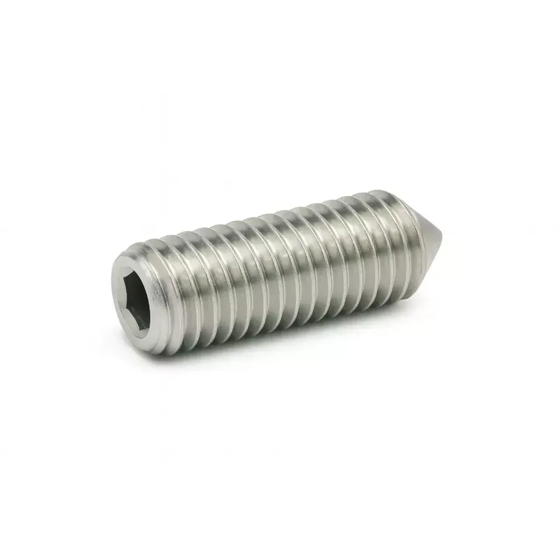 Vis sans tête à six pans creux - STHC - DIN 914 - M 12 x 20 - Bout pointeau - Inox A2