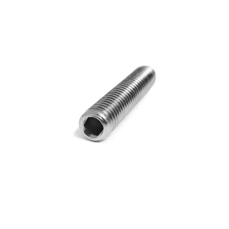 Vis sans tête à six pans creux - STHC - DIN 915 - M 12 x 12 - Bout téton - Inox A2