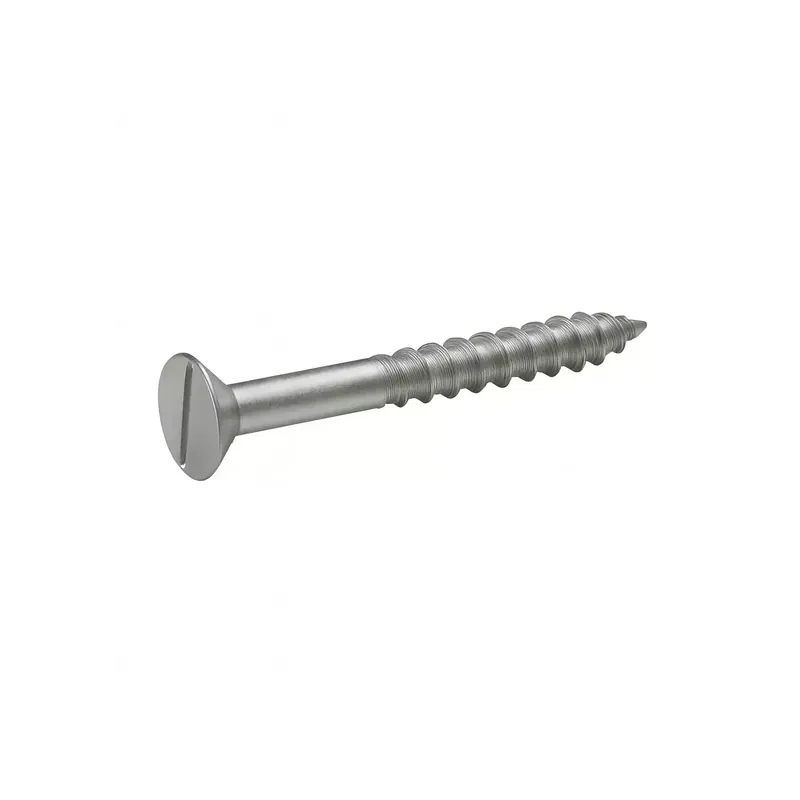 Vis à bois - Tête fraisée fendue - DIN 97 - M6 x 45 - Inox A2 - visserie bois