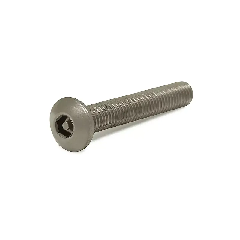 Vis à métaux inviolables - Tête bombée 6 pans creux+téton - M 8 x 20 - Inox A2