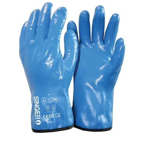 Gants étanche fourré polaire tout enduit