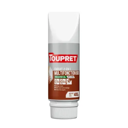 Enduit de lissage multifonctions bois 2 en 1 pâte