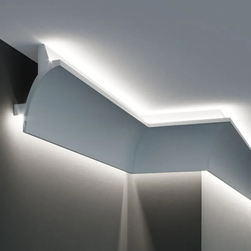 Angle intérieur de moulure LED KF703 en polyuréthane