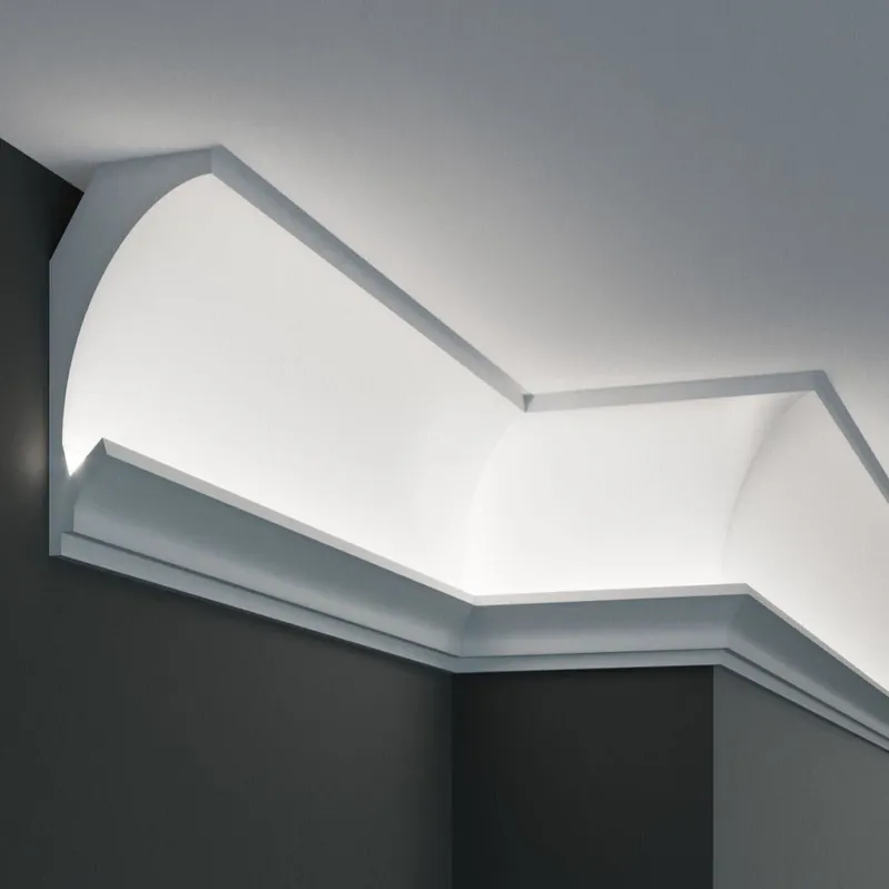 Elite Decor | Angle extérieur « KD201 » | XPS | 90 x 115 x 200 mm | Blanc | Moulure décorative