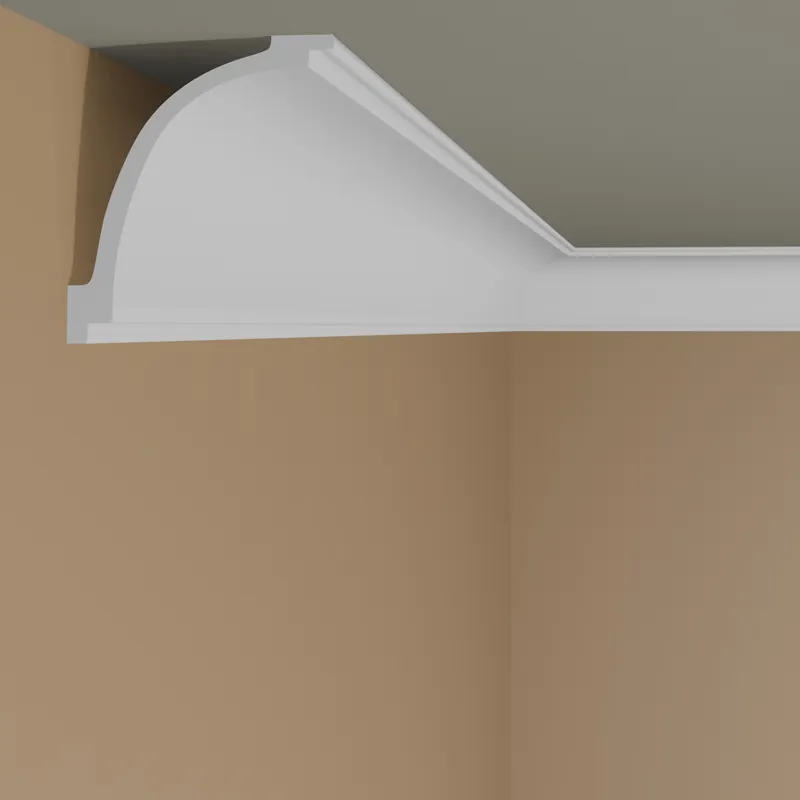 Elite Decor | Cornière intérieure « P893 » | Polyuréthane | 65 x 90 x 200 mm | Blanc | Moulure décorative