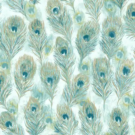 Holden Elements | 90390 | papier peint intissé animaux | 0.53 m x 10.05 m | turquoise