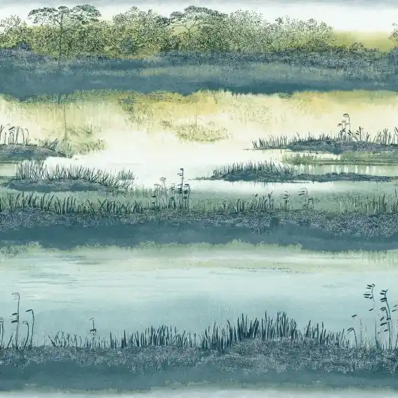 Holden Elements | 90441 | papier peint intissé nature | 0.53 m x 10.05 m | bleu