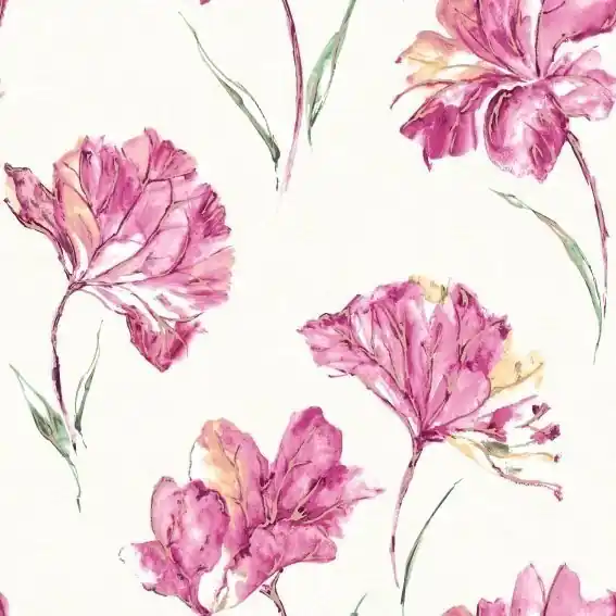 Holden Elements | 90481 | papier peint intissé floral | 0.53 m x 10.05 m | rose