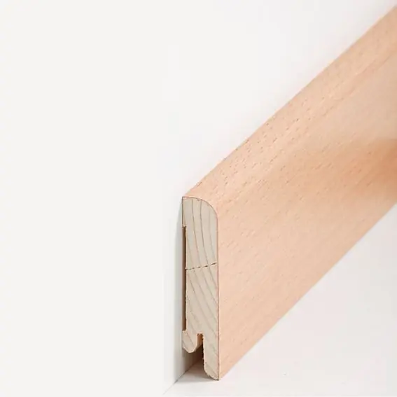 Plinthe "Erfurt" Bois plaqué 15 x 70 x 2500 mm Hêtre Moderne PROVISTON