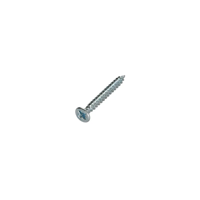 1 x VBA Vis bois agglo Tête fraisée Pozi N°3 6X50 Filetage total Acier zingué