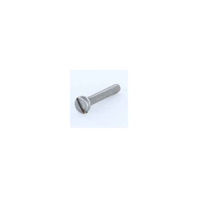 1 x Vis métaux Tête cylindrique TC Fendue M6X35 Acier brut