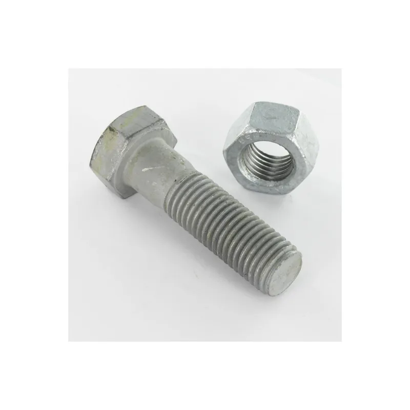 25 x Boulon (vendu avec Ecrou) Tête hexagonale TH M18X70 Classe 8.8 SB Forte tenue à la corrosion Acier galvanisé à
