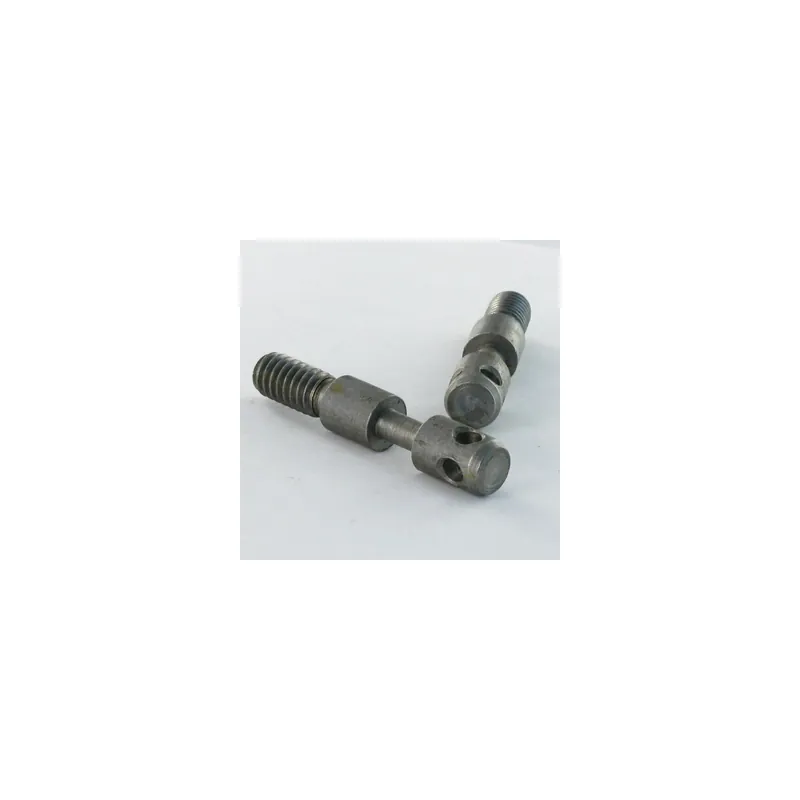 1 x Axe Acier zingué Long M6X51 Pas de 100 Tête 8.5