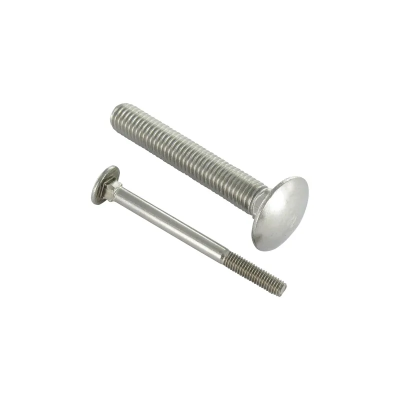 1 x TRCC JAPY tête ronde collet carré Inox A2 M12X60 Filetage partiel