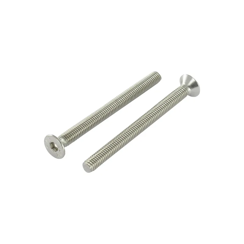 1 x Vis métaux FHC tête fraisée empreinte hexagonale creuse Clé de 6 HC6 M10X90 Filetage total Inox A4