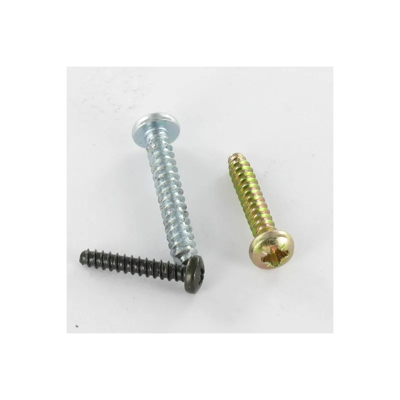 1 x Vis tôle tête cylindrique bombée large Pozi 4.2X9.5 Acier zingué Sans pointe