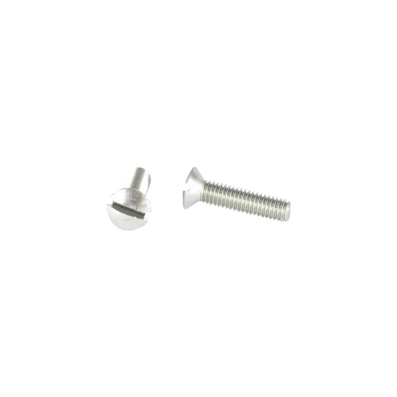 1 x Vis métaux Inox A2 Tête fraisée bombée TFB Fendue M5X25