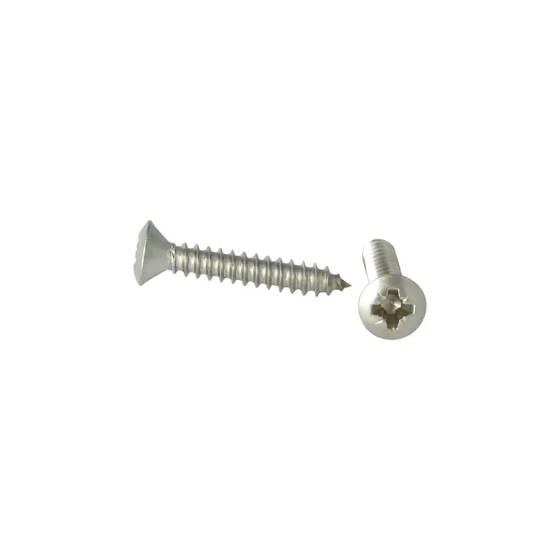 1 x Vis tôle Inox A2 Tête fraisée bombée TFB Pozi 3.5X19