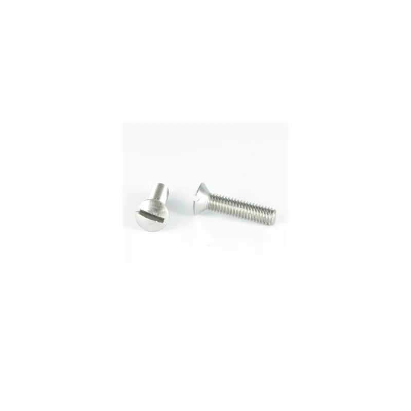 1 x Vis métaux Tête fraisée bombée TFB Fendue M5X35 Inox A4