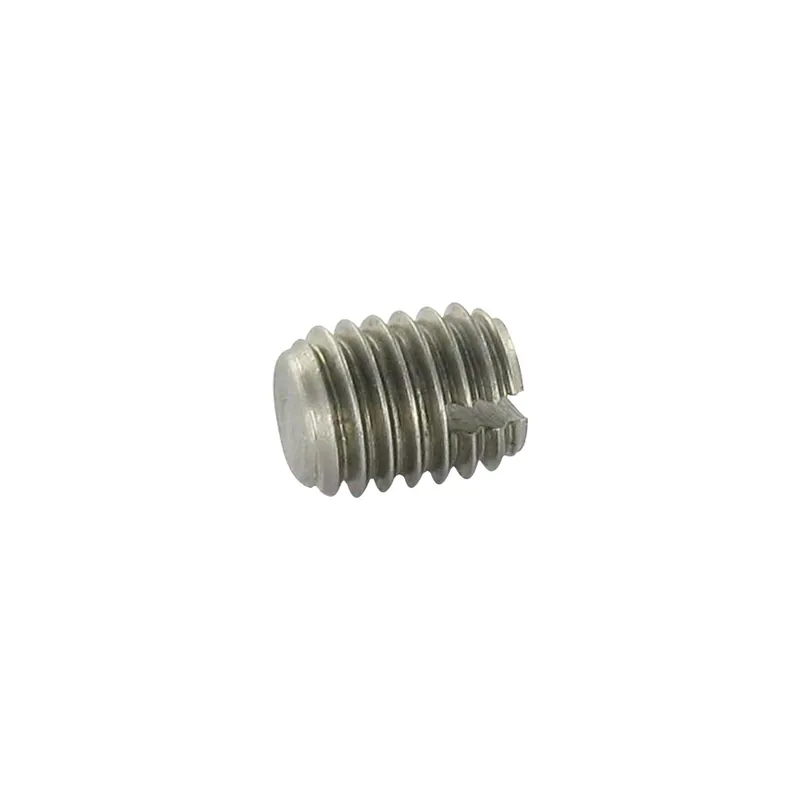 1 x Vis métaux Sans tête Fendue Bout téton Plate M10X50 Inox A2