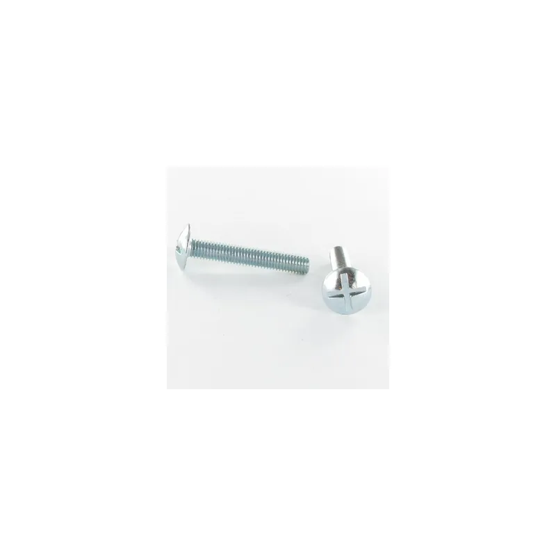 1 x Vis Poelier Fendue En Croix M8X12 Filetage total Inox A2