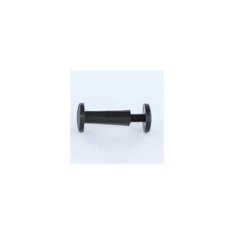 1 x Vis relieur M6X50 Diamètre Tube 8 nylon noir 2 pièces Mâle femelle