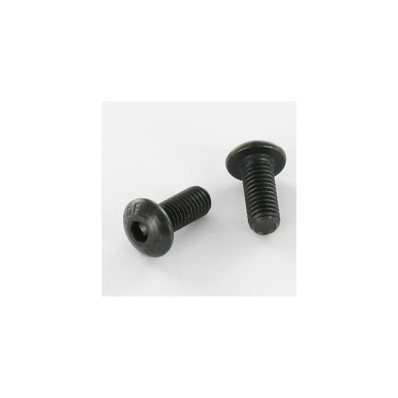 1 x Vis métaux BHC (Tête Bombée Hexagonal creux) M6X80 Filetage total Classe 10.9 Clé de 4 HC4 Acier zingué noir