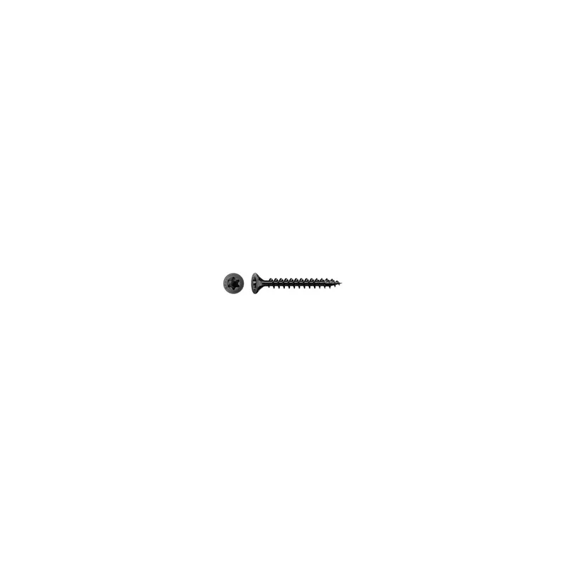 1 x Spax Vis bois Tête fraisée TORX T20 4X30 Filetée sur 25 Acier zingué noir