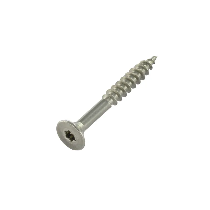 1 x VBA Vis bois agglo Inox A2 Tête fraisée 10X130 Filetée sur 80 TORX T40