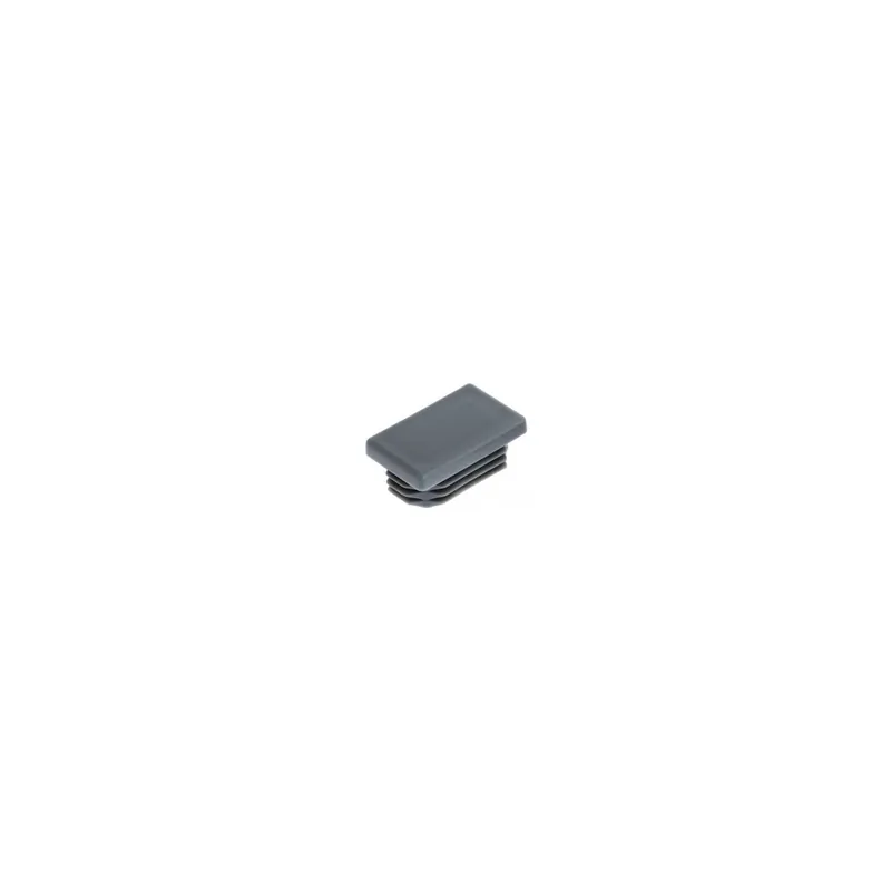 1 x Bouchon rectangle pour tube 30X25 épaisseur tole du tube 0.8 à 3 Polyethylène noir