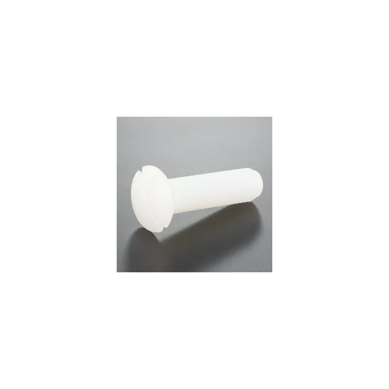 1 x Vis métaux Tête fraisée bombée TFB Fendue M4X30 nylon naturel
