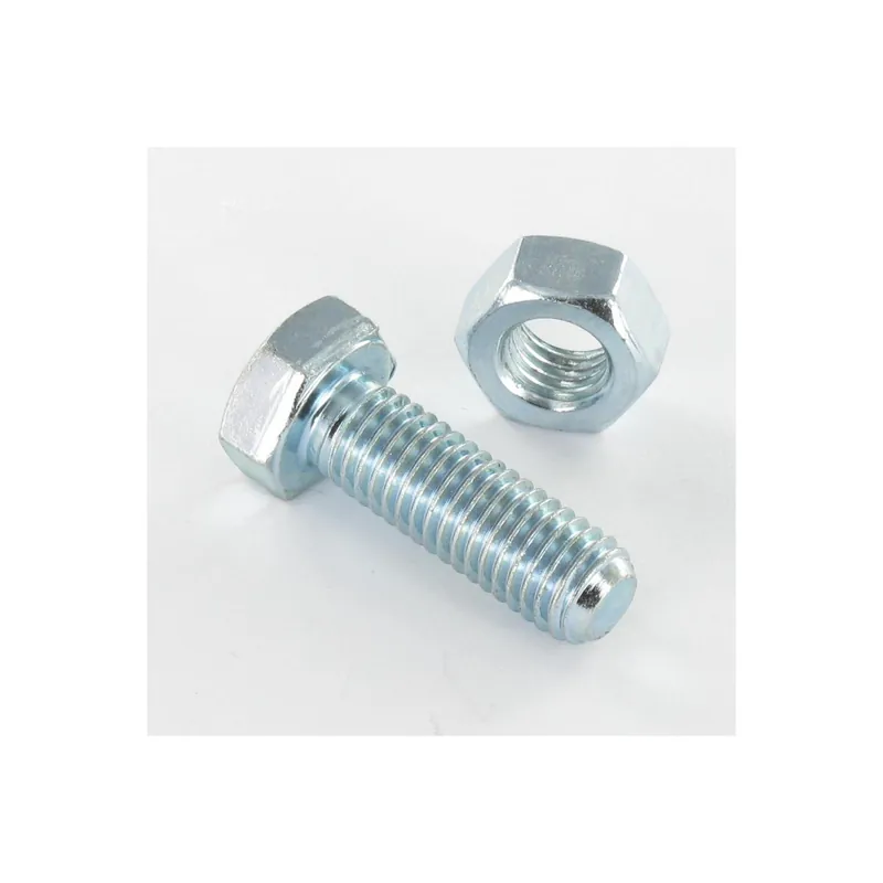 1 x Boulon (vendu avec Ecrou) Tête hexagonale TH M16X50 Classe 8.8 Acier zingué