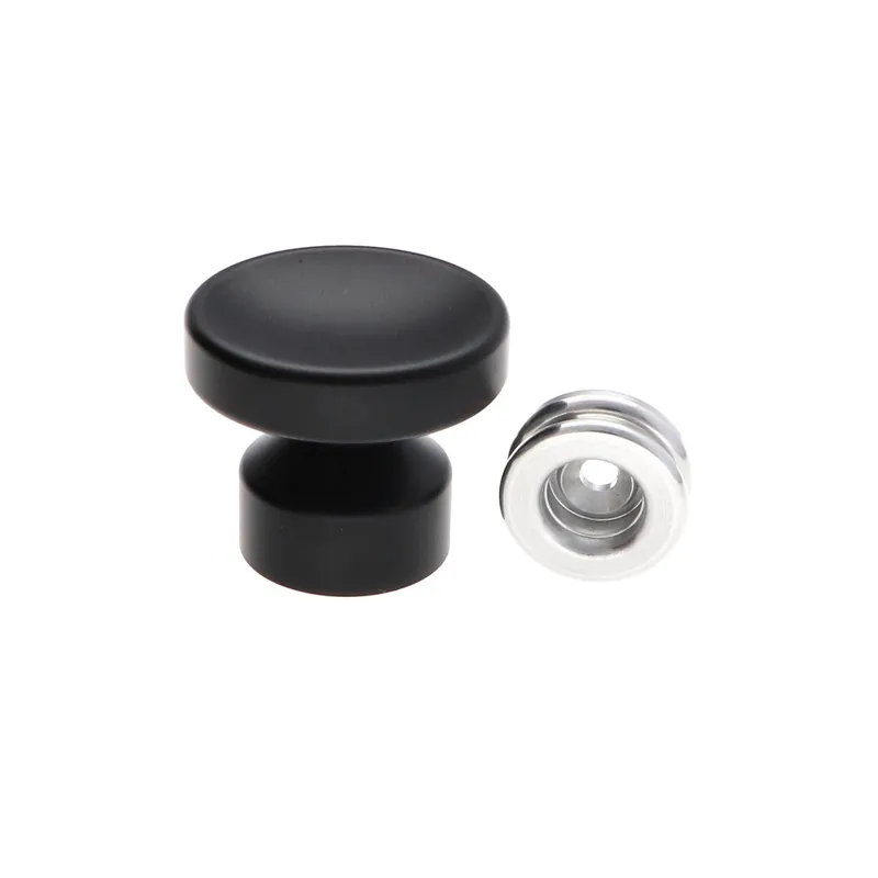 1 x Patère décoratif Aluminium Noir avec fixation multi-matériaux L&rsquo;ATTACHANTE
