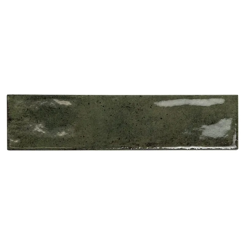 Carrelage en porcelaine Fusion Smeraldo aspect zellige poli