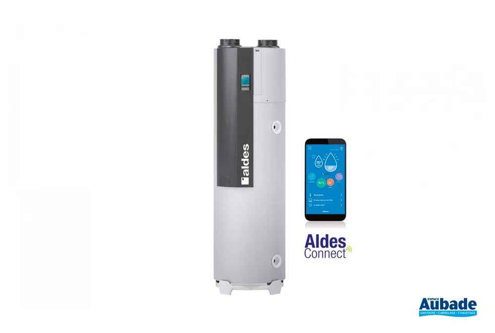 Chauffe-eau thermodynamique T.Flow Hygro+ Connecté d&rsquo;Aldes