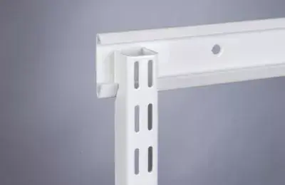 Crémaillère & console suspendu en acier laqué blanc – ELFA